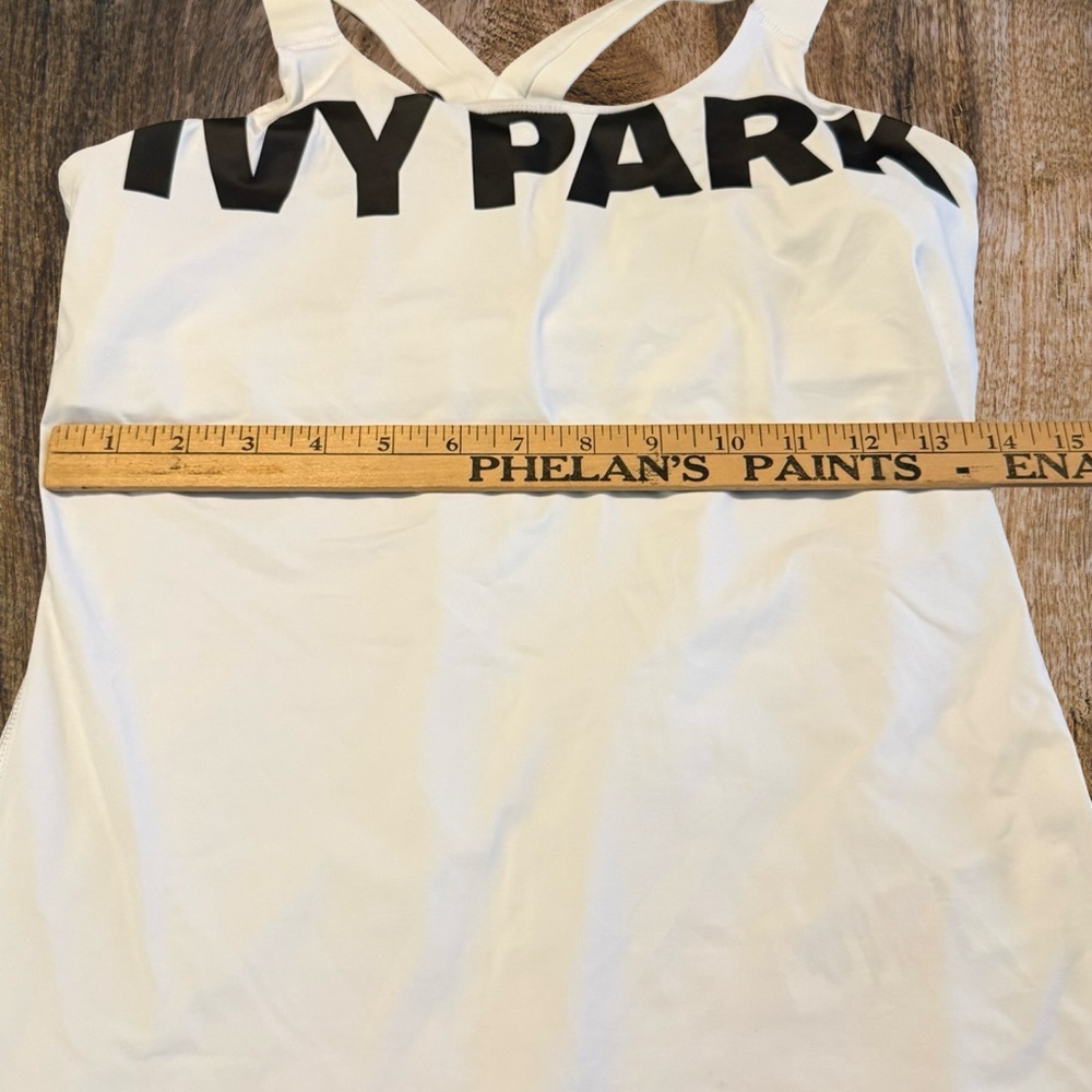 IVY PARK White Tank Top with Black Logo - Picture 5 of 7